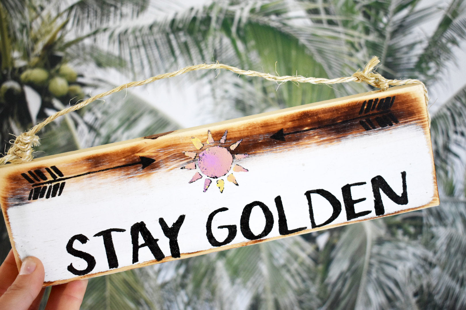 Stay Golden Wood Wall Art