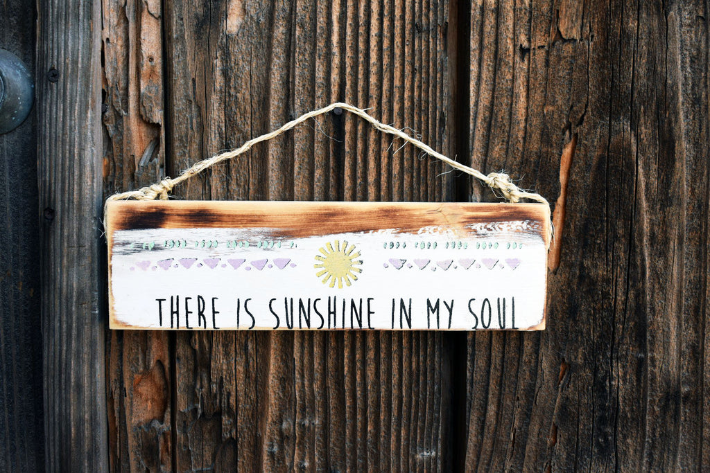 There is Sunshine in My Soul Wood Wall Art